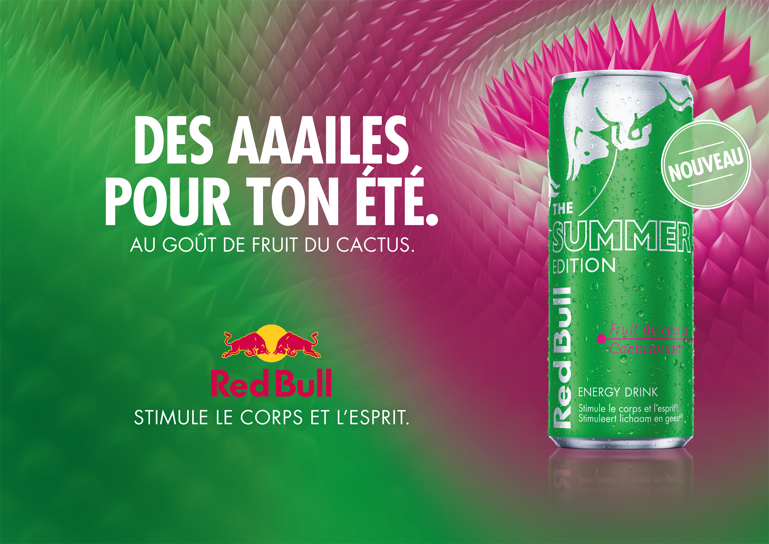 RED BULL LANCE LA RED BULL SUMMER EDITION AU GOÛT DE FRUIT DU CACTUS
